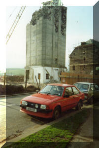 GK - Silage tower during demolition