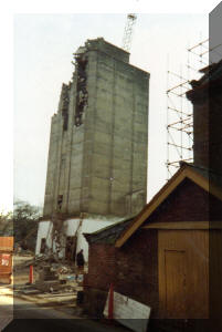 GK - During demolition of silage tower