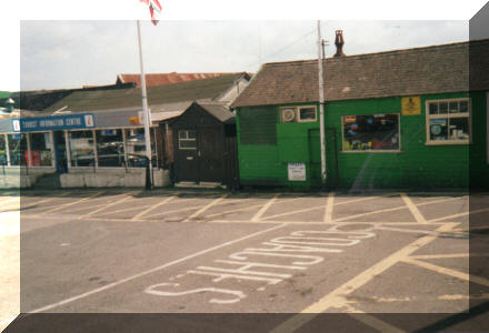GK - These buildings are soon to be demolished to make way for Langborne Road. The railway station is to the right of the photo 1990