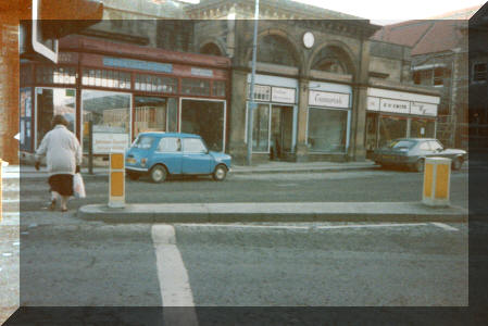 GK - Station Front during demolition, Sarana House under way 1990