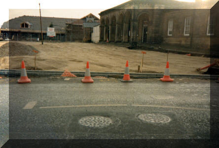 GK - Co-op store under construction & the railway station seeing alot of changes 1991