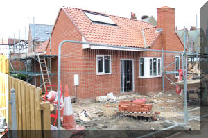 Bugalows backing onto Crescent Avenue