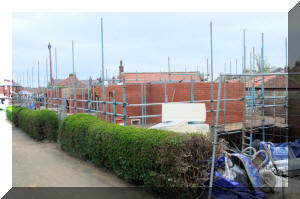 Bungalows closest to Back St Hilda's Terrace are shown here from the fire station