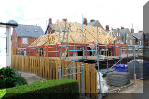 The Southern bungalows from the fire station