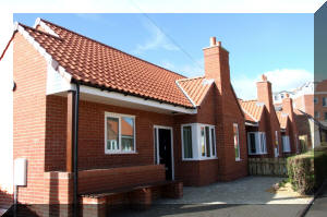 Bungalows backing onto Back St. Hilda's Terrace