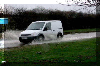 A171 looking towards Broomfield Farm entrance