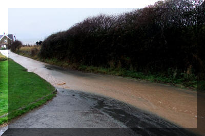 Road to Newholm looking towards the A174